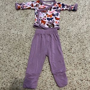 Little sleepies butterfly outfit PREEMIE